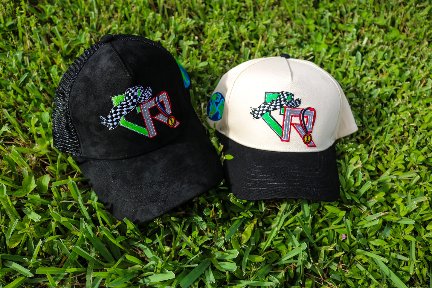 Black and Cream GR HAT